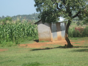 Latrine on school lot