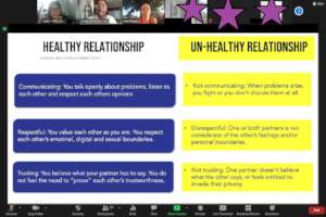 Educating youth on healthy relationships
