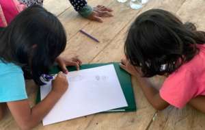 Child in session with their Social Worker