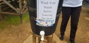 hand washing station