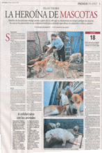 Article in local Honduras newspaper about Pilar