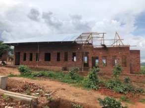 Front view of the school block at Mkanthama school