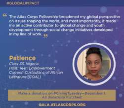 Global Impact: Alumna Patience
