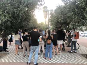 Participants in an open tour of Jaffa
