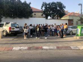 Participants in an open tour of Jaffa