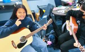 Intermediate Guitar Students at Morse
