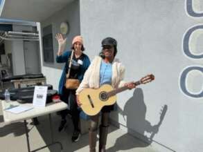 Janelle Receives Her Guitar
