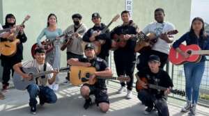Graduating Guitar Club Students at Lincoln High