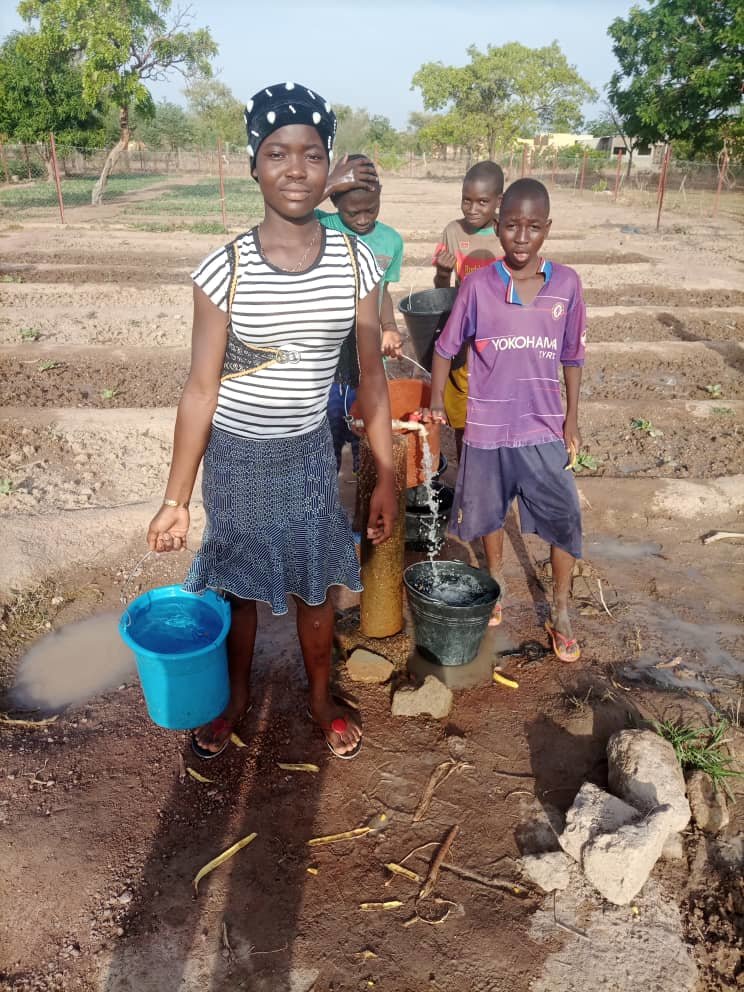 Watering the gardens