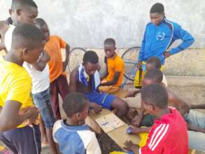 Students playing