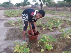 refugee student 2 in the garden