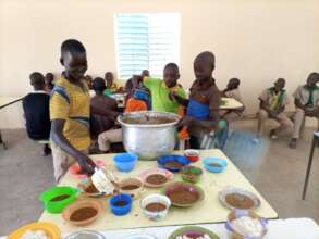 Distribution of the meal