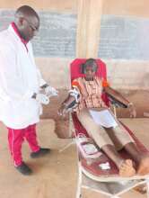 blood donation at the lap