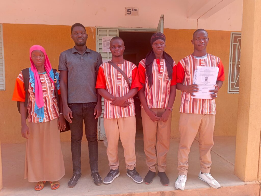 Students after the presentation of their report