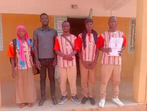 Students after the presentation of their report