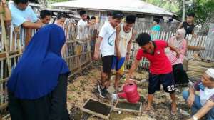 Garden at evacuation center for Marawi IDPs