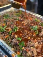 Carolina BBQ pulled pork meal in Oregon!