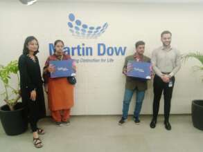 Azeem and Unzila, interns at Martin Dow