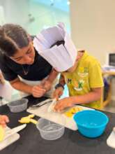 Cooking during summer camp