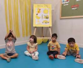 Our Early Preschool Class celebrating Yellow Day