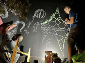 Deep Sea Biolumiescence Mural