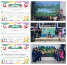 Diploma and murals, three schools awarded