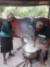 Grannies cooking healthy meals