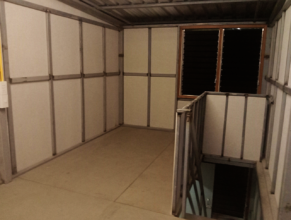 The room is inside her  new house