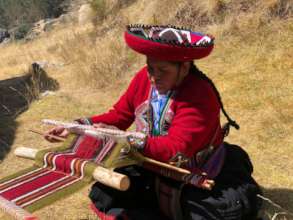 Chincero woman weaving textiles