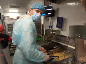 His first job!