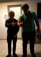 Rostik with his mentor