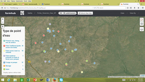 Water Accounting: water points in Boungou village.