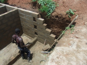 Latrine for Primary School Being Constructed