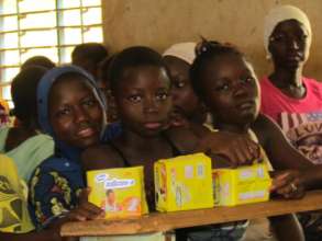 Our MHM project distributed sanitary pads to girls