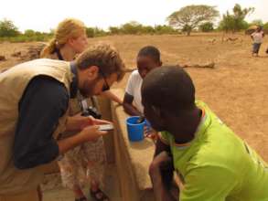 Water was also tested for pH and temperature