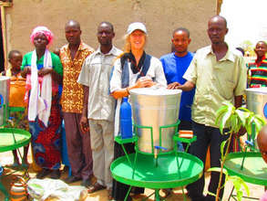 A Hand-Washing Station Given to a School