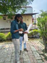 Team is checking if the birds are fit to fly