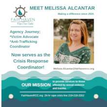 New Crisis Response Coordinator Melissa