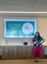 Becca presenting