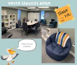Our updated youth services room!