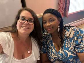 Networking at a community Anti-Trafficking event
