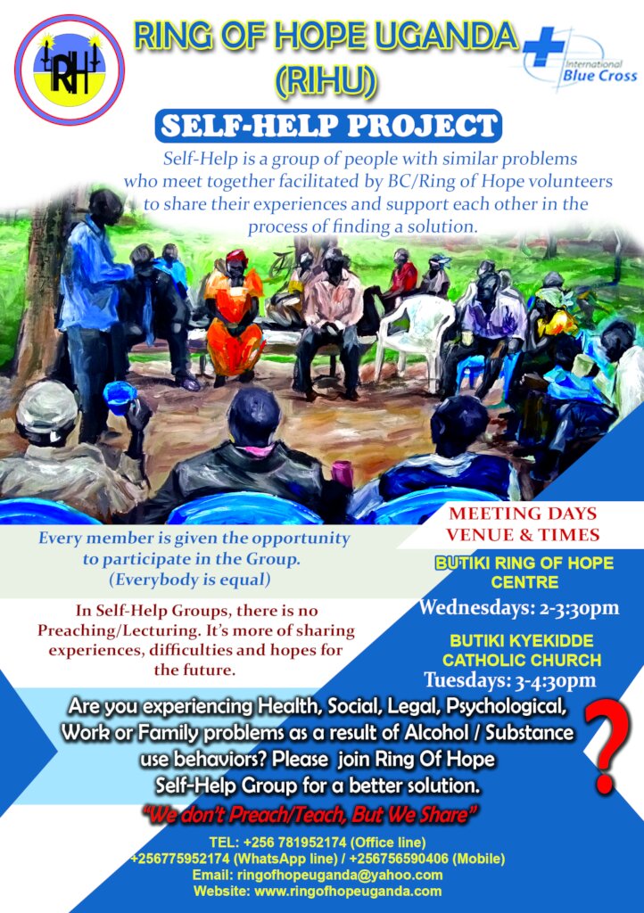Flyer for the Self Help Groups Uganda
