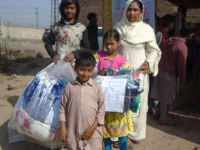 warm clothes and blankets distributed