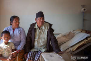 Preem being cared for at Thankot Hospice