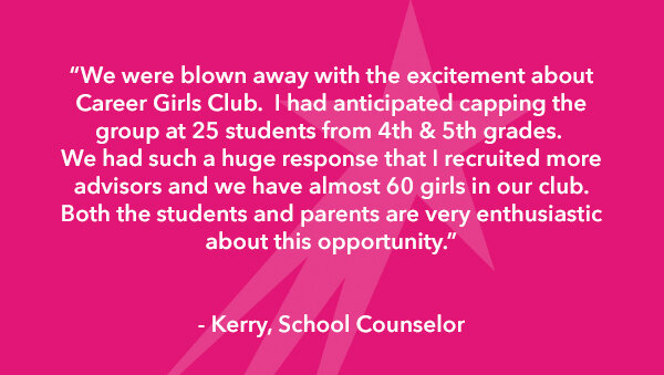 Career Girls School Counselor Testimonial #1