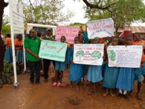 Children advocating for action on climate change