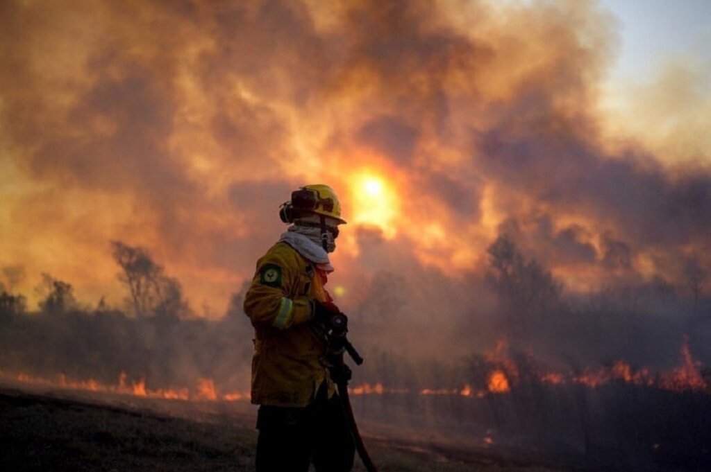 Fires out of control in Argentina