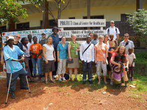 Team in front of GGM Clinic sign