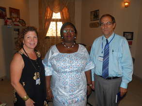 At the Presidential Lodge with the First Lady
