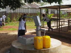 Newly constructed well at clinic